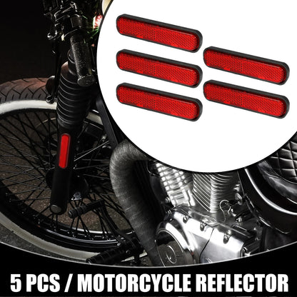 5pcs 3.66"x0.83" Universal Reflector Oval for Motorbike Bike