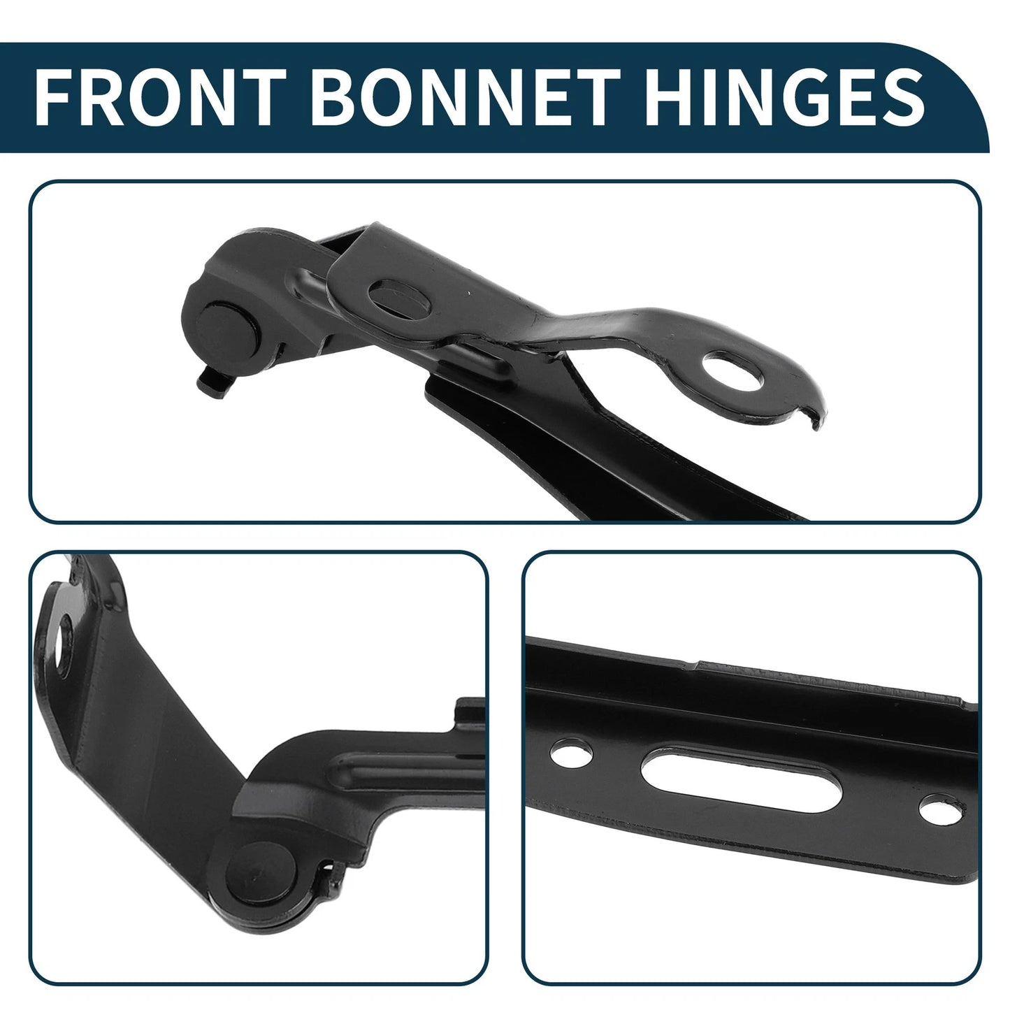 Hood Hinges for Honda Accord 2013-2017 Front Bonnet Bracket 2 x Covers