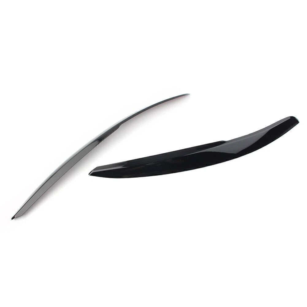 Headlight Eyebrow Cover Trim for VW Polo Mk5 6R 6C (2011-2017) Glossy Black