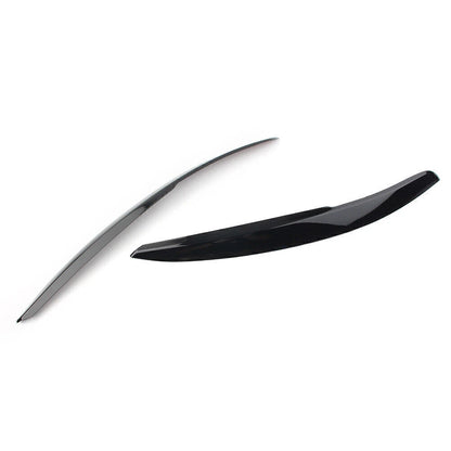 Headlight Eyebrow Cover Trim for VW Polo Mk5 6R 6C (2011-2017) Glossy Black