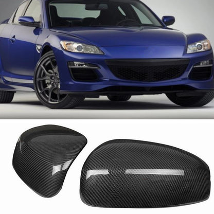 Carbon Fiber Side Mirror Covers for Mazda RX-8 (2004-2011)