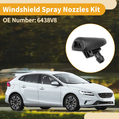 Windshield Washer Nozzle Kit for Citroen C3 Picasso (2009-2017)