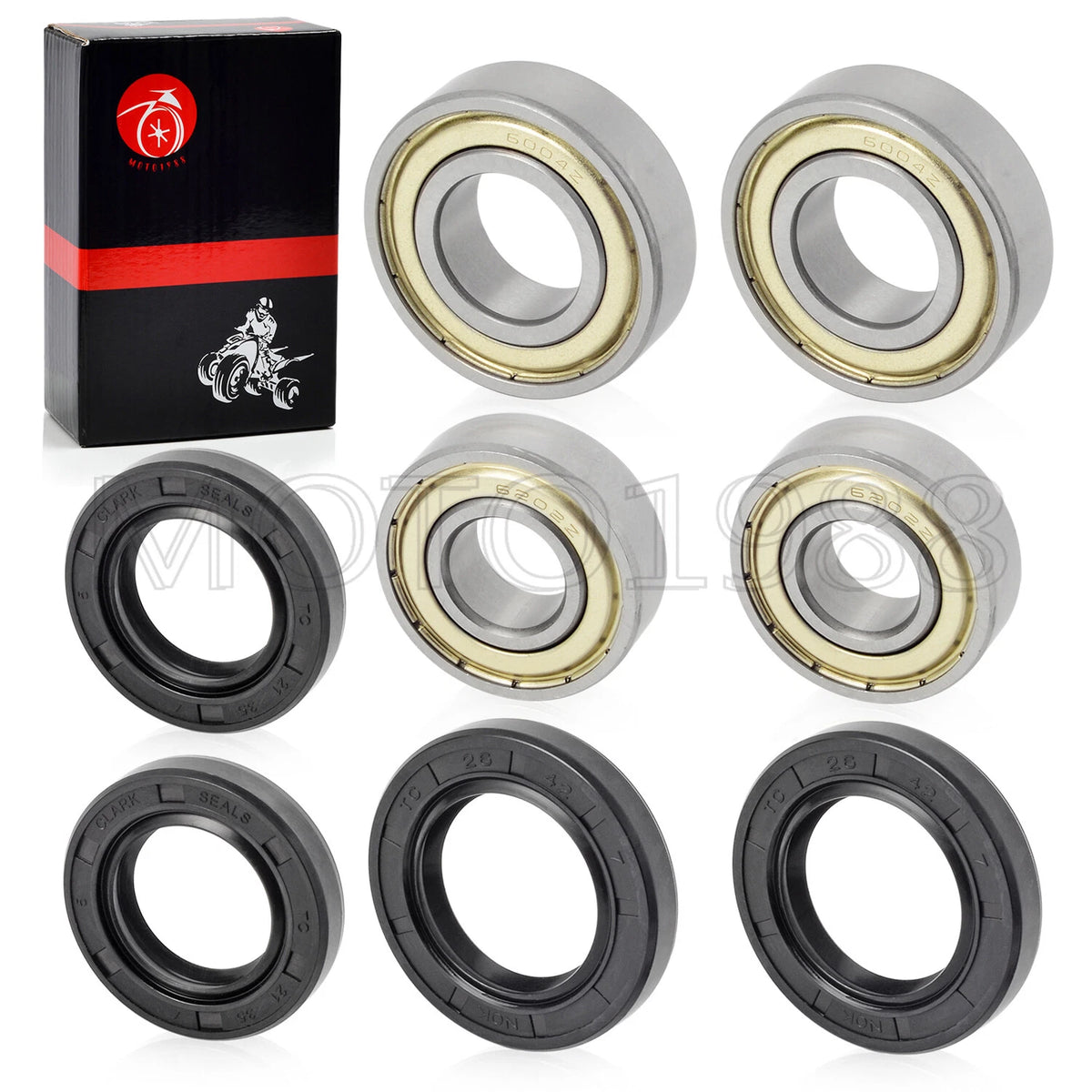 Front Wheel Bearings & Seals Kit for Yamaha Bear Tracker 250 (1986–2007)