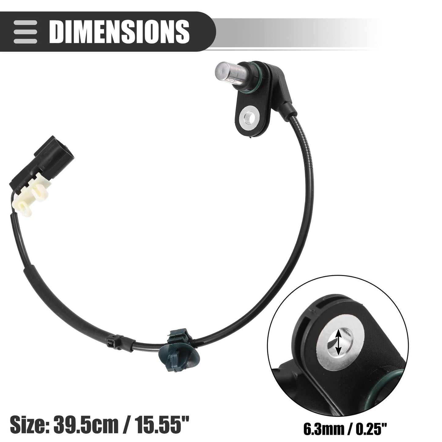 Rear Left ABS Wheel Speed Sensor for Ford Ranger T6 (2011-2017)