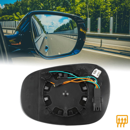 4 Pin Passenger Right Side Heated Mirror Glass Replacement for BMW 135i 128i