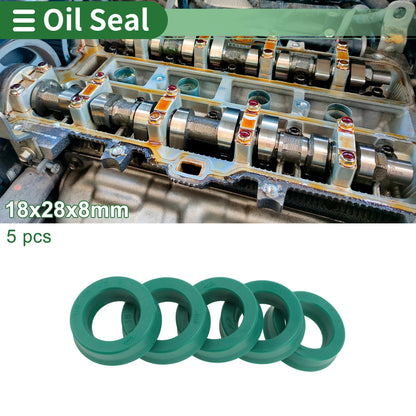 Oil Seal / 5 Pcs 18x28x8mm / Rotary Shaft Seal TPU for Vehicle