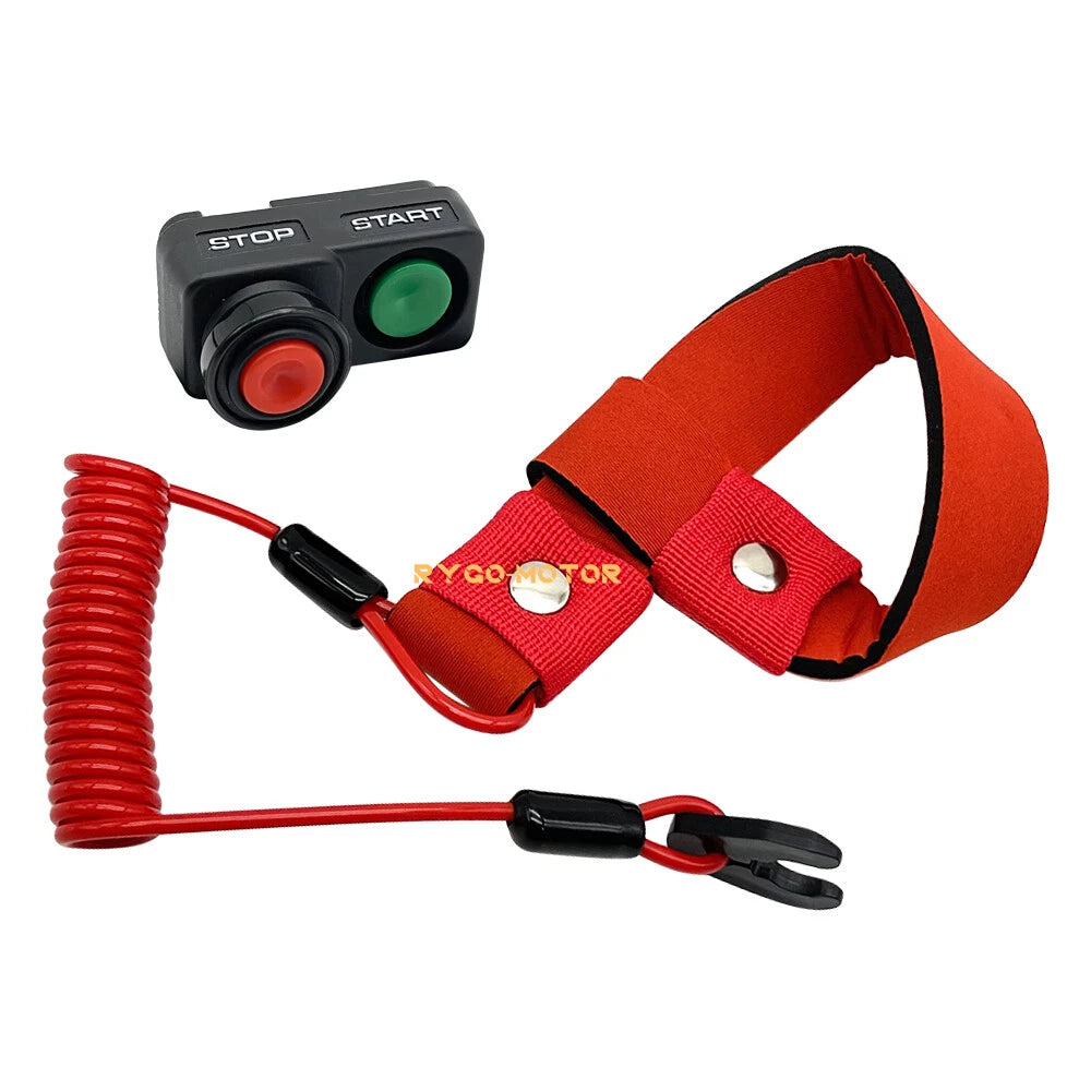 Safety Tether Lanyard Kill Stop Switch for Kawasaki Jet Ski 300SX (1986–91)