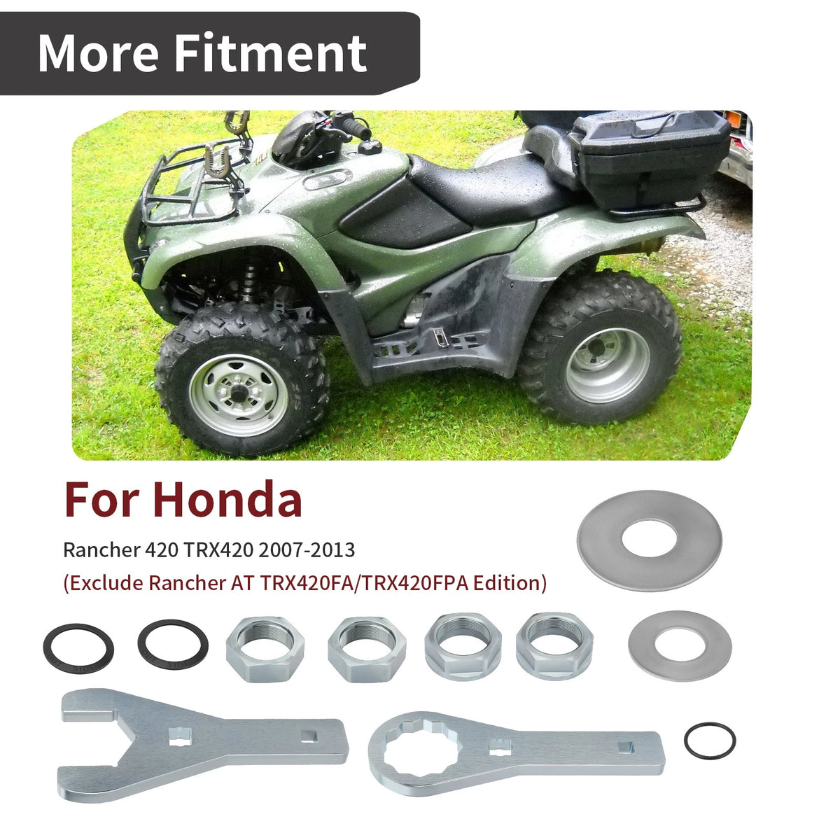 41mm Rear Axle Nut Wrench for Honda Rancher TRX420 2007-2013