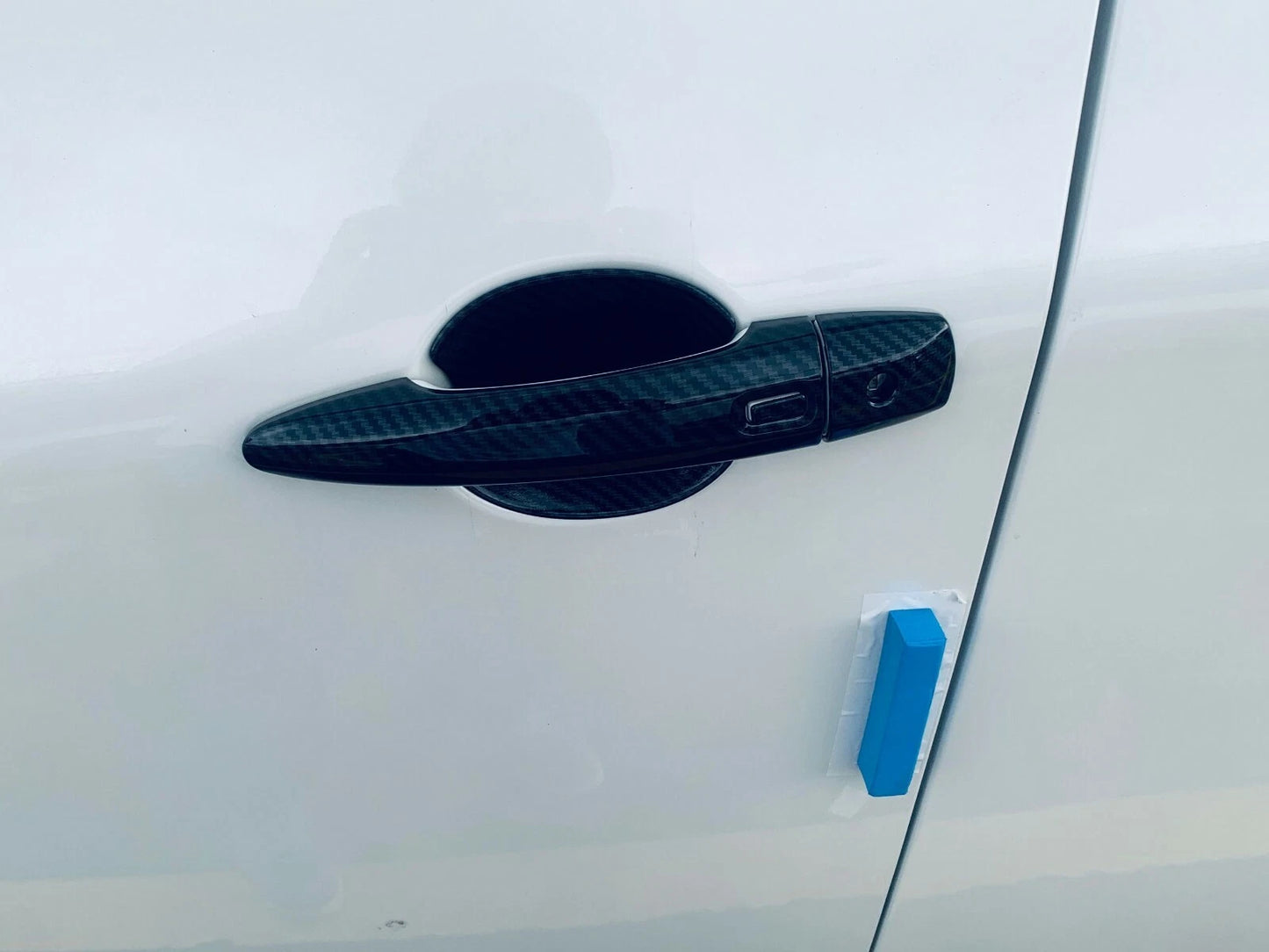 Carbon Fiber Door Handle Bowl Cover Trim for Nissan Rogue (2021-2023)