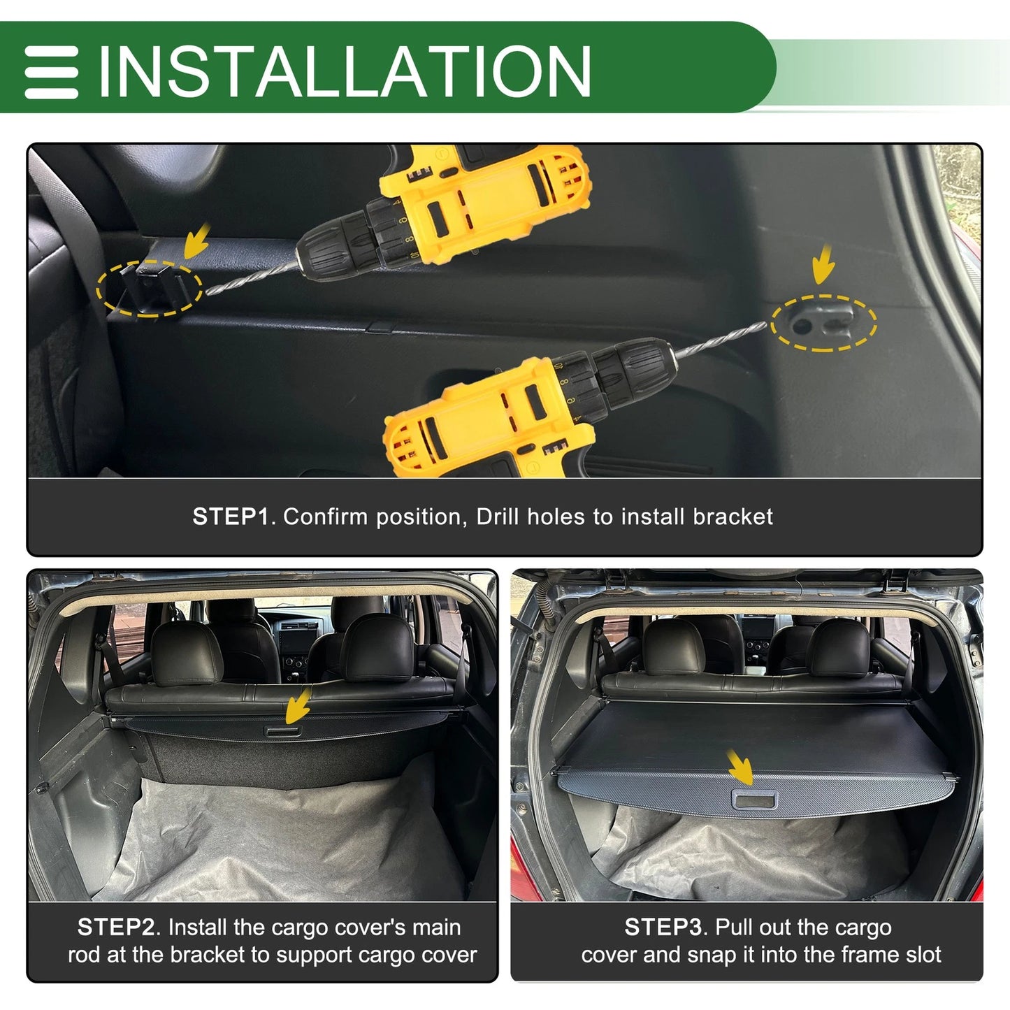 Retractable Cargo Cover for BMW X2 F39 Gloss Black (2018 - 2023)