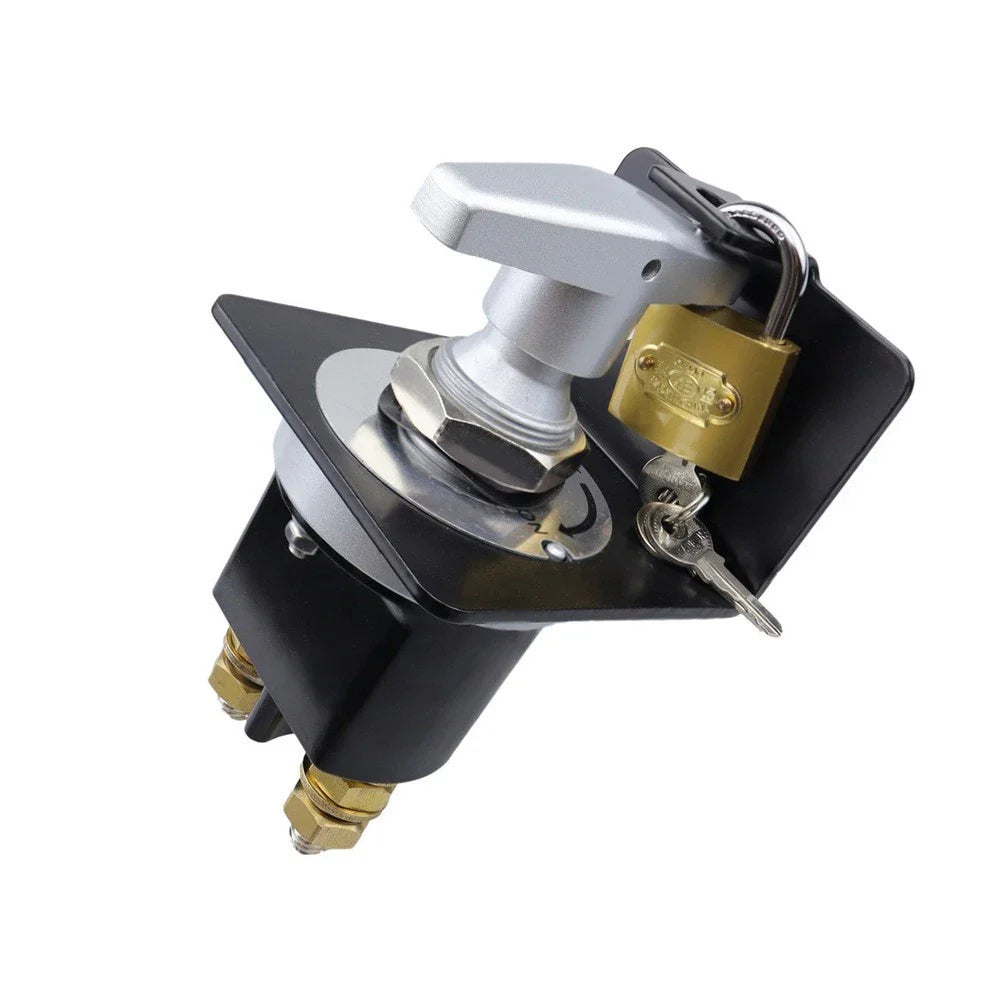 Battery Isolator Switch with LockOut Plate for Trucks/Boats
