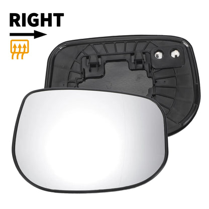 Right Side White Heated Mirror Glass for Honda Jazz