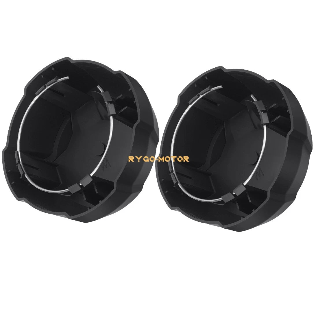 2 x Matte Black Rim Caps for Polaris Ranger 570 Crew SP (2022–2025)