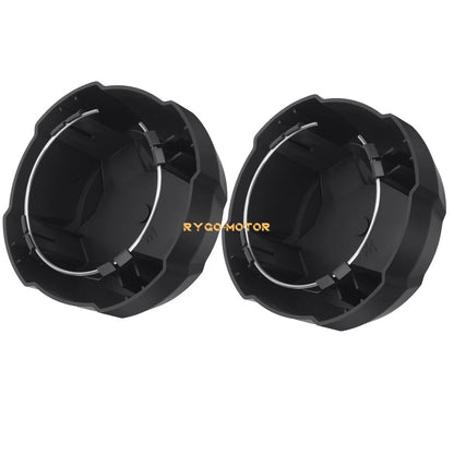 2 x Matte Black Rim Caps for Polaris Ranger 570 Crew SP (2022–2025)