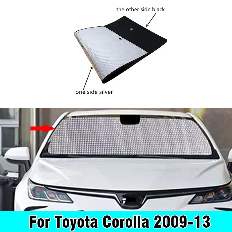 Front Windshield Sunshade Cover for Toyota Corolla (2009–2013)