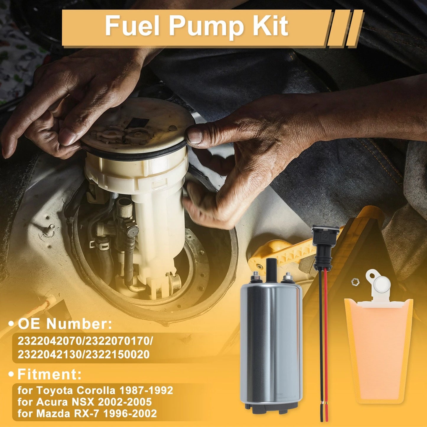 Fuel Pump / Metal Electric / Fuel Pump for Toyota Corolla (1987–1992)