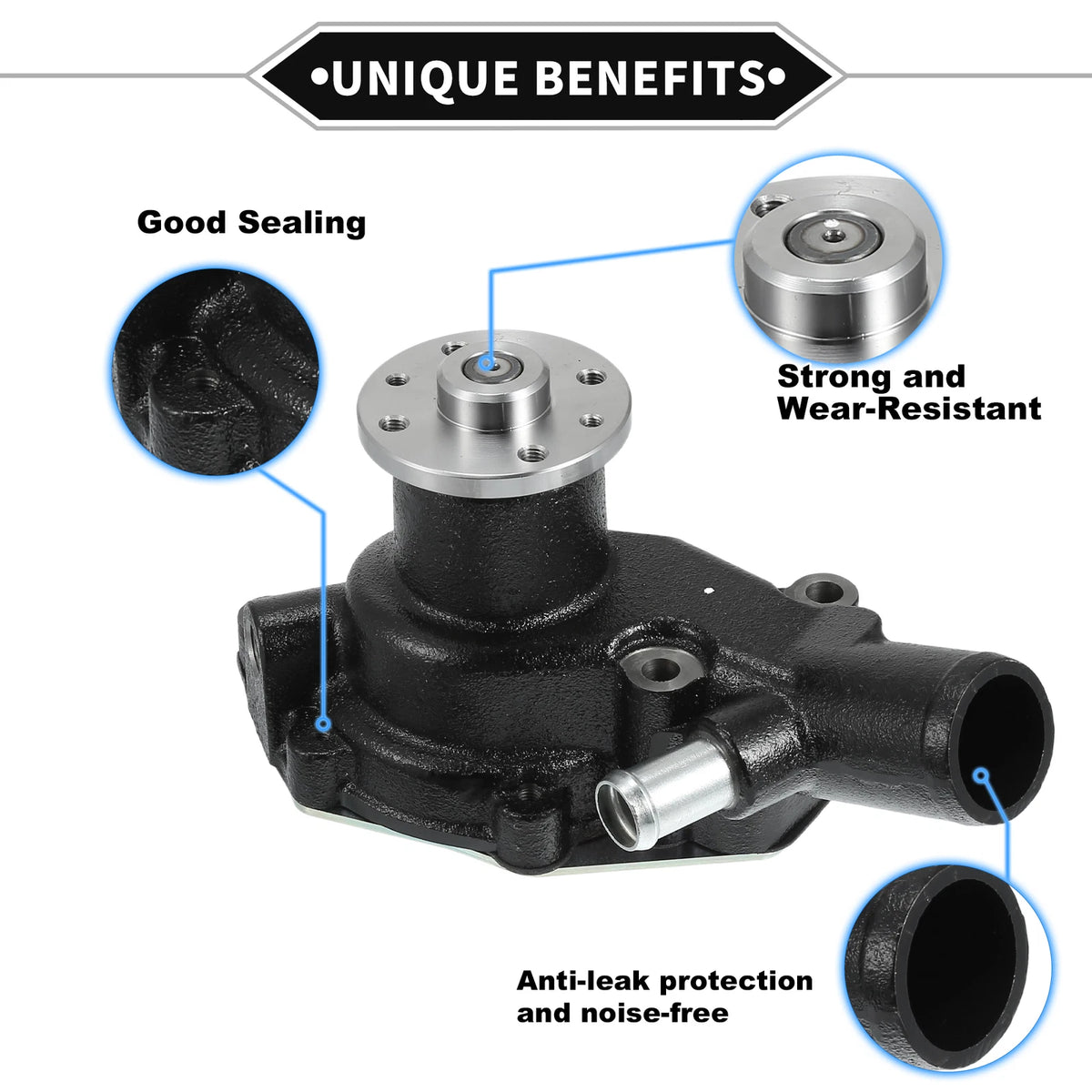 Water Pump with Gasket Kit for Isuzu 4BG1 4BG1T (1990-1995)