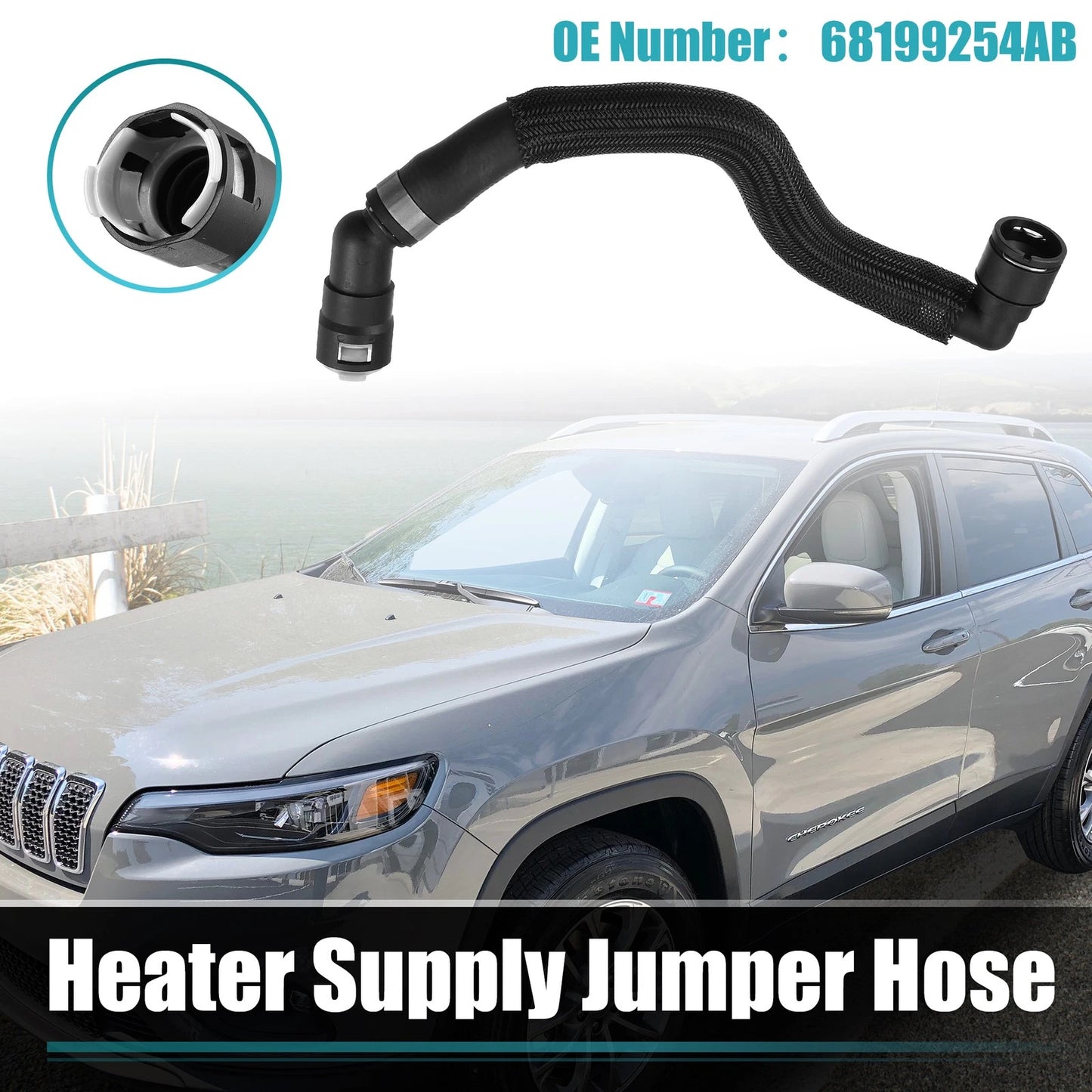 HVAC Outlet Heater Hose for Jeep Cherokee 2.4L (2014-2018)
