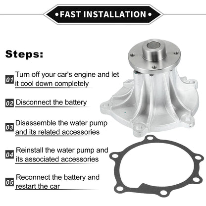 Water Pump & Gasket Kit for Isuzu 4JJ1 (2002-2018)