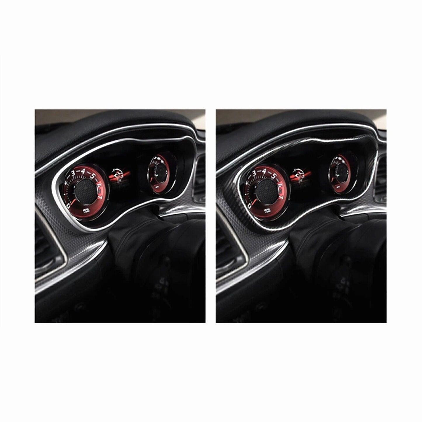 Dashboard Trim for Dodge Charger SRT 2015-2023 Carbon Fiber