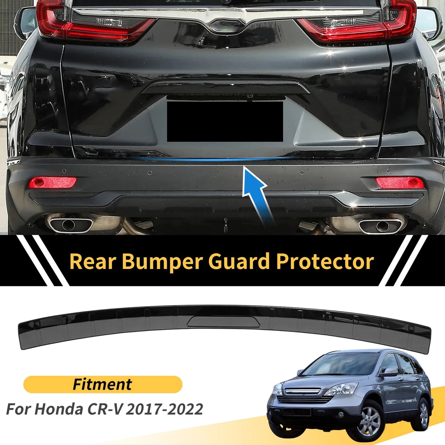 Bumper Guards 1 x Titanium Tone for Honda CR-V (2017-2022)