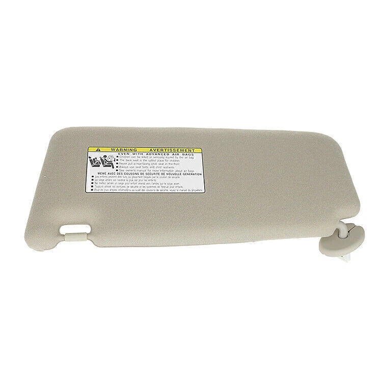 Tan Beige Ivory Passenger Right Sun Visor for Toyota Venza (2009-2016)