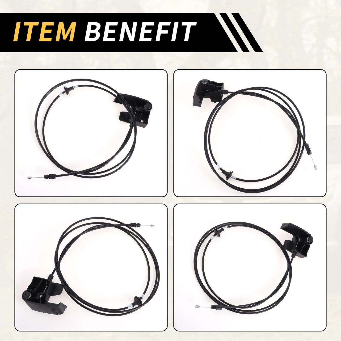 2x Hood Latch Release Cable for GMC Sierra 1500/2500 HD (2007-2014)