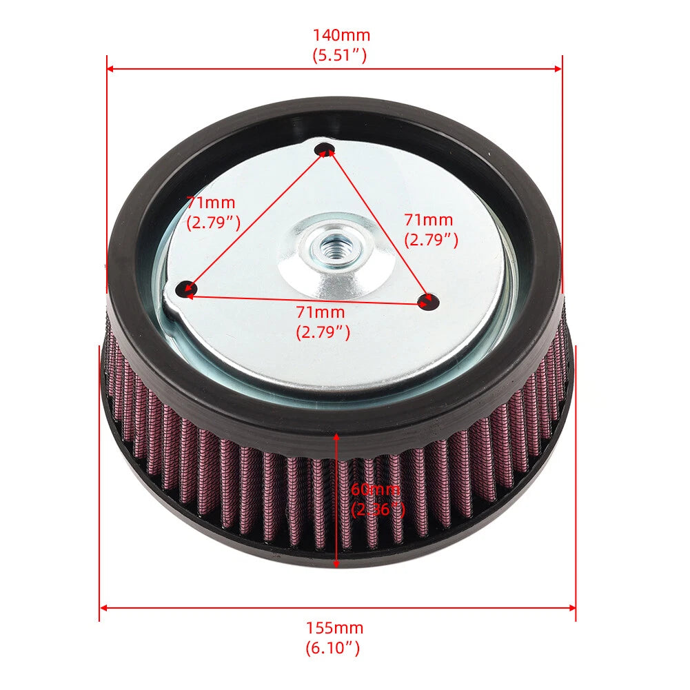 Air Cleaner Filter for Harley Softail, Touring, Trike (2016-2017, 2008-2016)