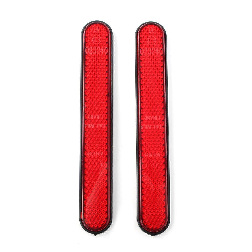 Red Rear Shock Absorber Reflector Strips for Harley Sportster 883 1200 (2004-2023)