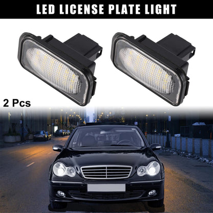 2 x LED License Plate Lights for Mercedes-Benz C320 C350 C230 C280 (2001-2010)