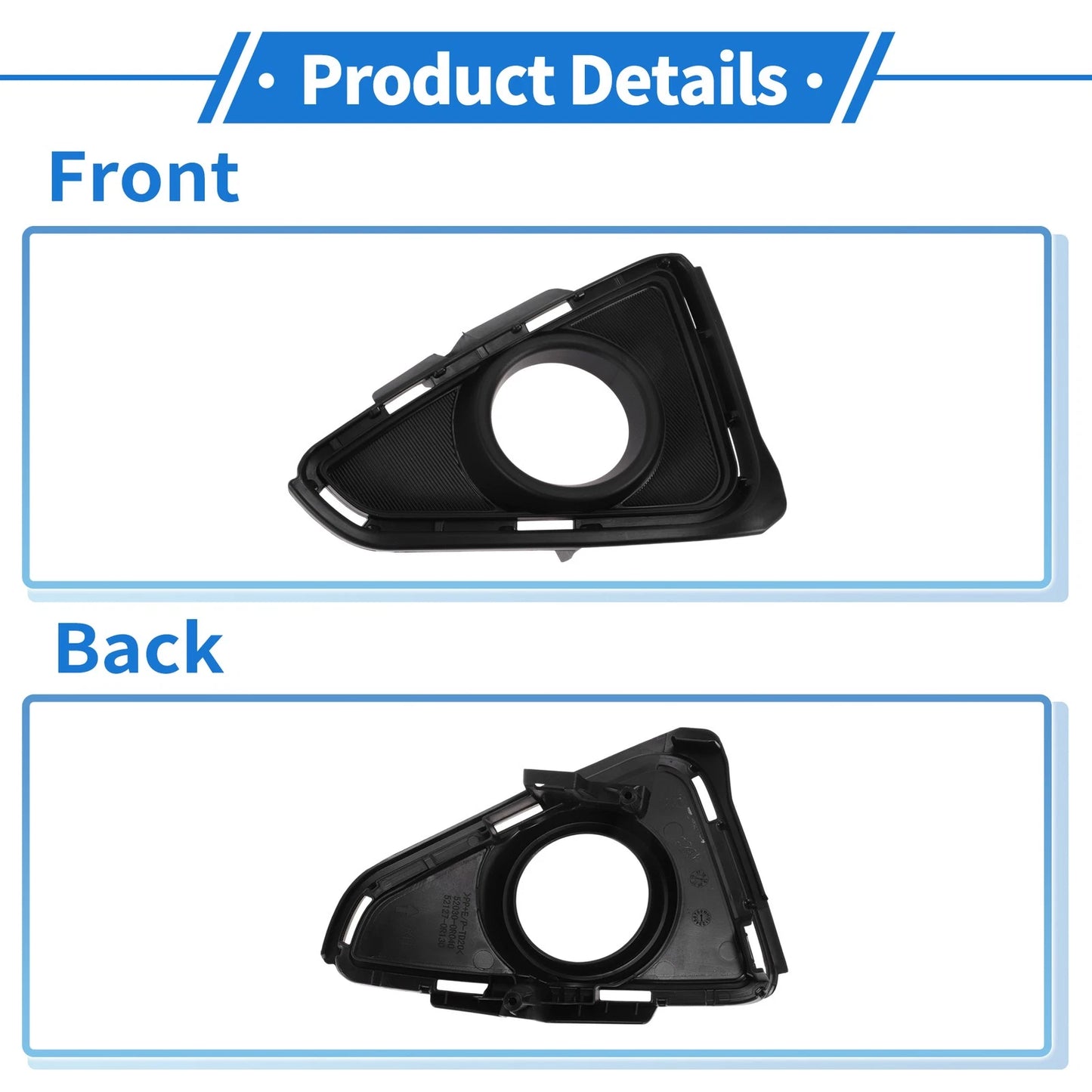 Front Right Fog Light Grill for Toyota Rav4 (2016-2019)