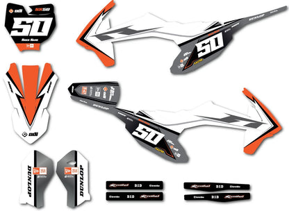 KTM 50 SX BEAST Style Full Sticker Kit Decals (2016-2023)