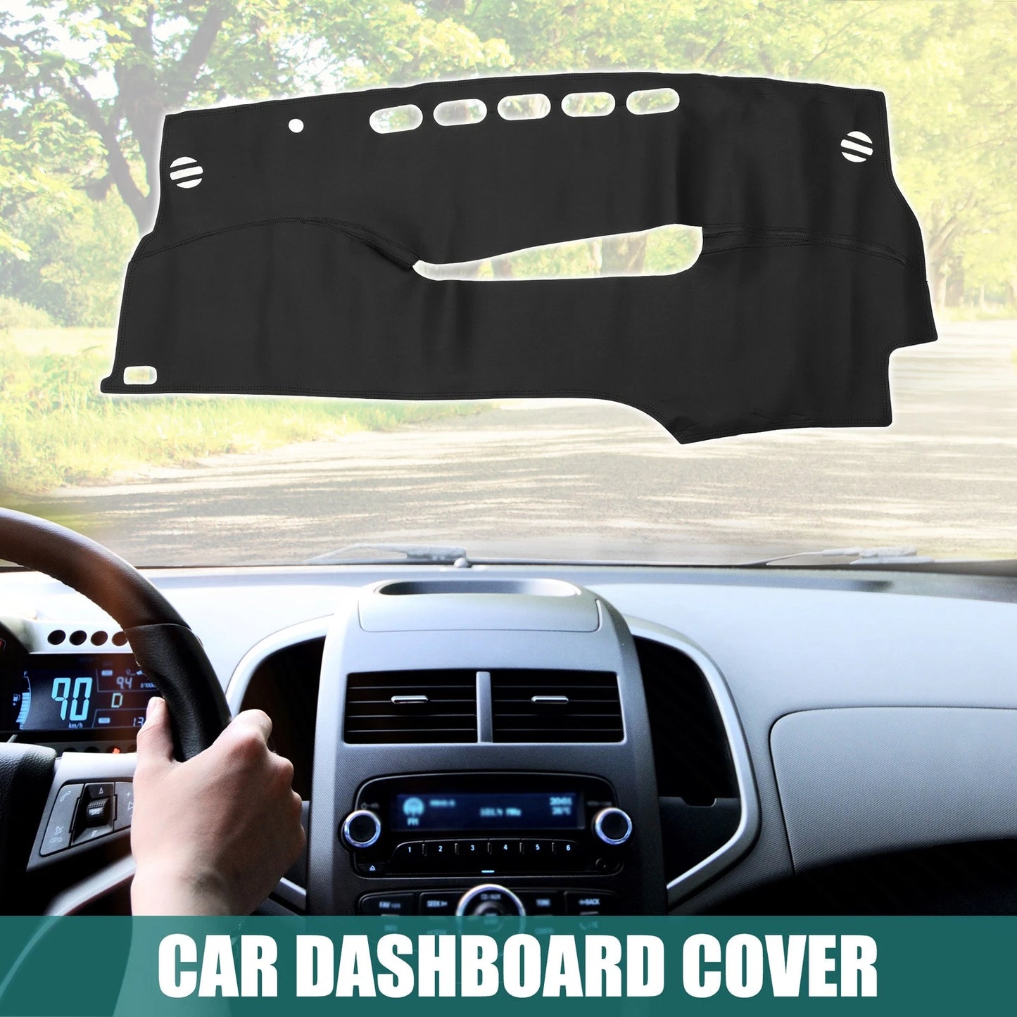 Dashboard Cover Faux Leather for Toyota Prius 30 Series (2009-2014)