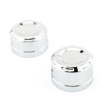 2 x Chrome Rear Axle Cover Caps for Harley Softail (2018-2023)