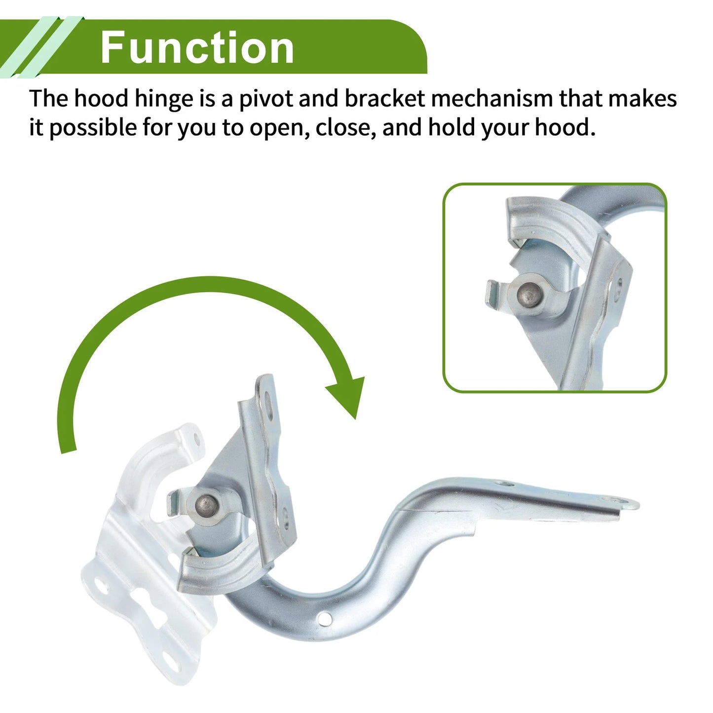 Bonnet Hinges for Toyota Corolla Front Bonnet Bracket (2014-2017) - 1 Pair