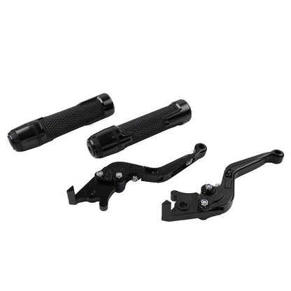 Black Extendable Brake Clutch Levers Grips for Kawasaki ZX10R/RR (2004-2023)