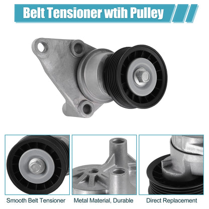 Drive Belt Tensioner Pulley Assembly Replacement for Chevrolet Express