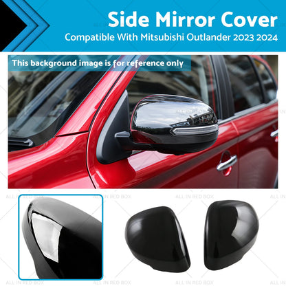 Gloss Black Side Mirror Cap for Mitsubishi Outlander (2023-2024)