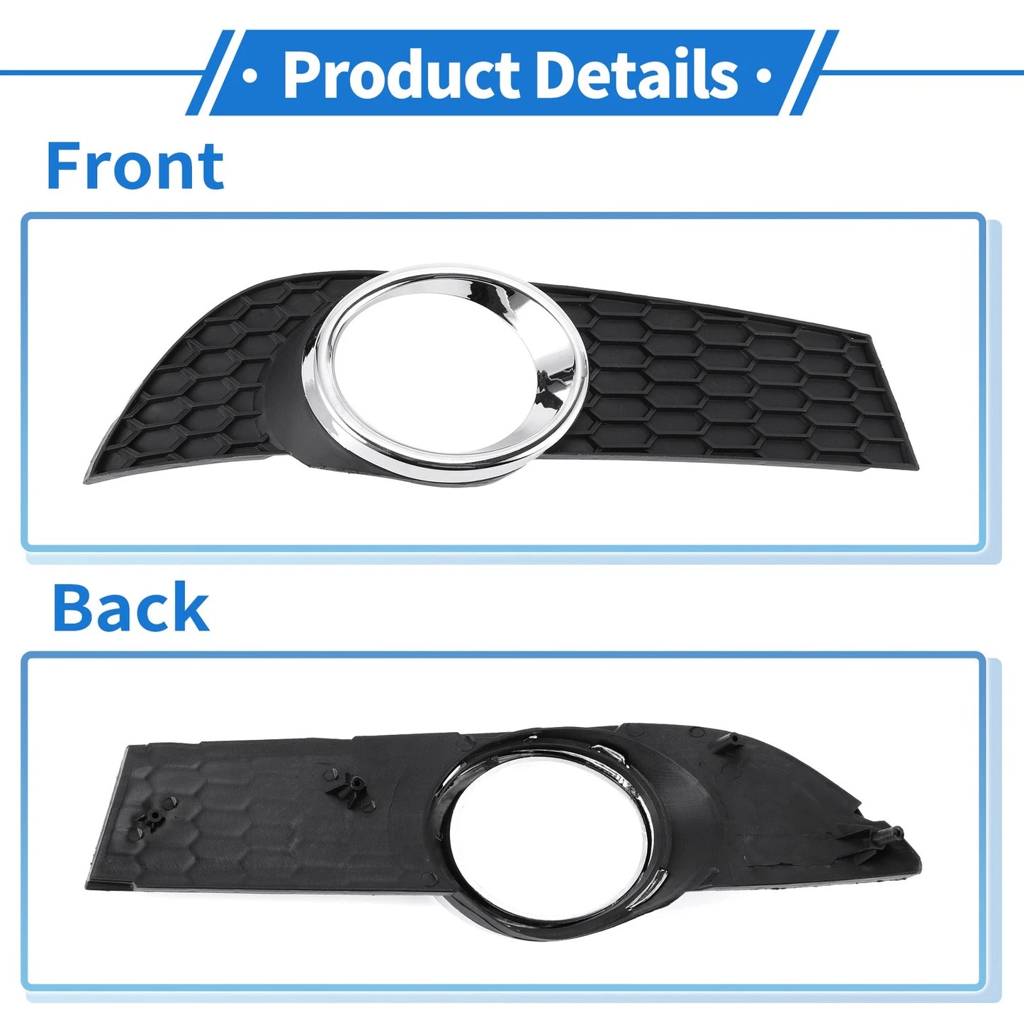1 Pc Front Right Fog Light Grill for Chevrolet Aveo (2009-2011)