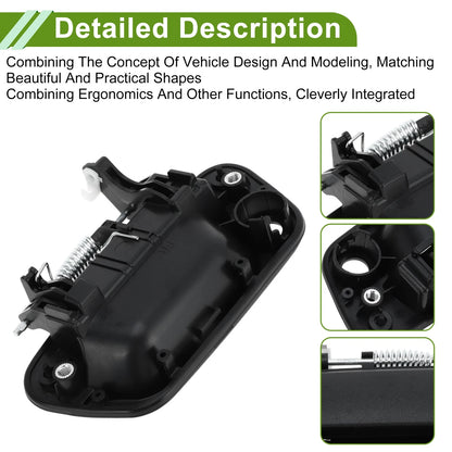 Exterior Door Handle for Chevrolet Spark (2013-2016) Black Front Right