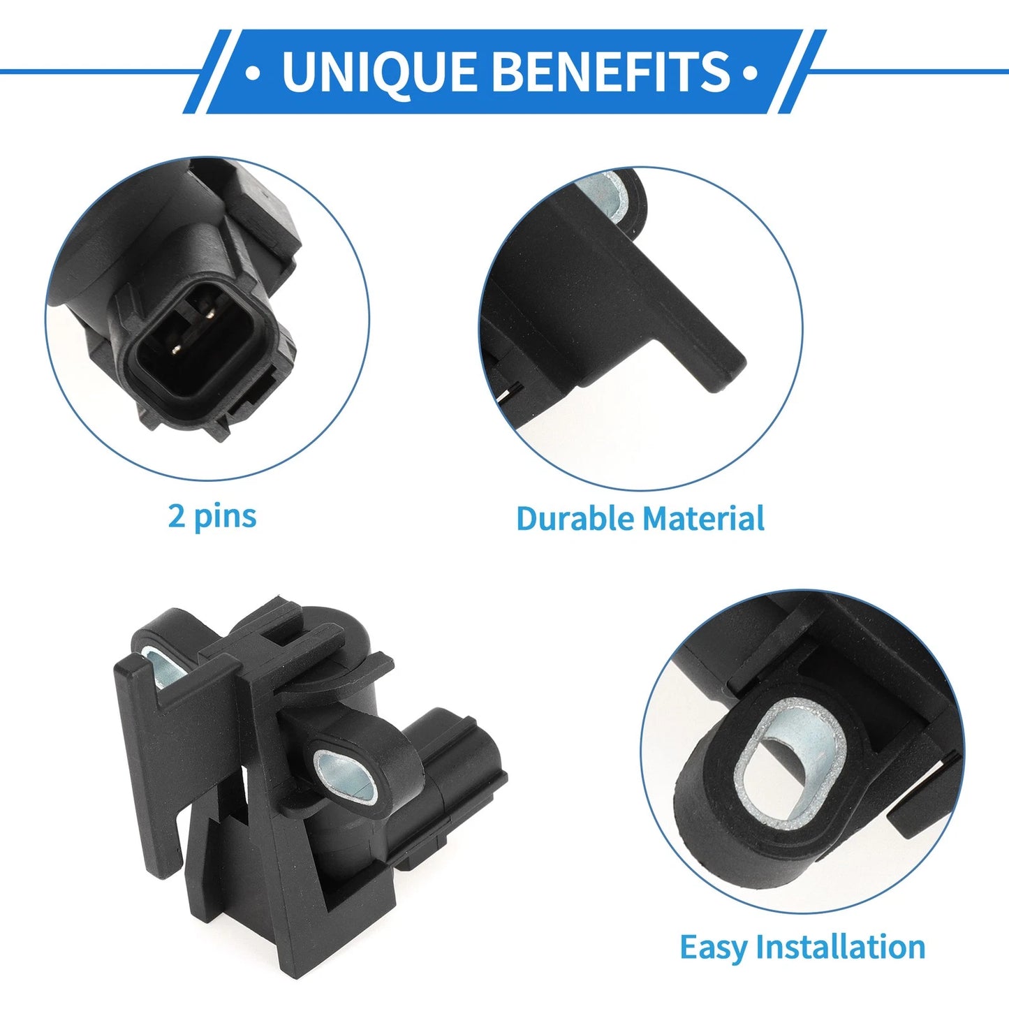 Crankshaft Position Sensor for Ford C-Max 1.8 (2007-2010) 1 Pc Black