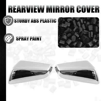 Chrome Left & Right Side Mirror Cover Caps for 2018-2024 Chevy Equinox & GMC Terrain