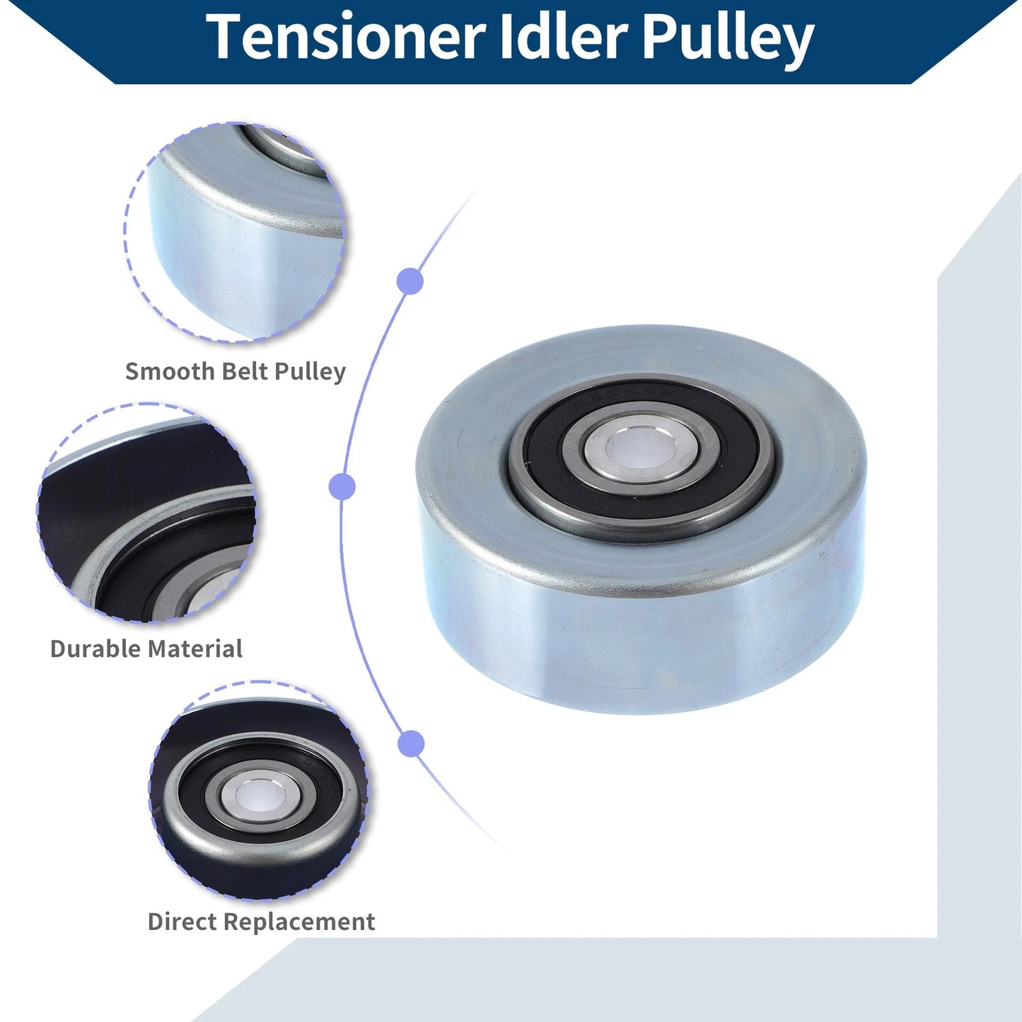 Drive Belt Idler Pulley for Honda Pilot (2006-2011) - 1 Pc