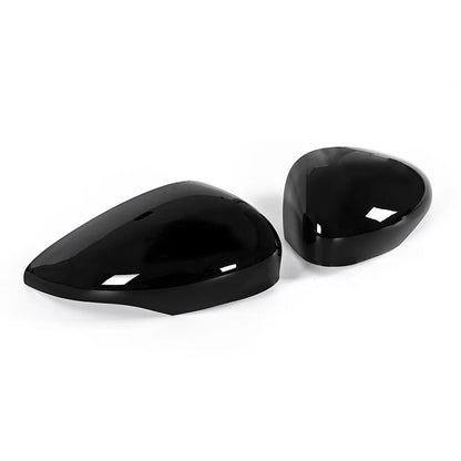 Glossy Black Door Side Rear View Mirror Covers for Ford Fiesta (2011-2017)