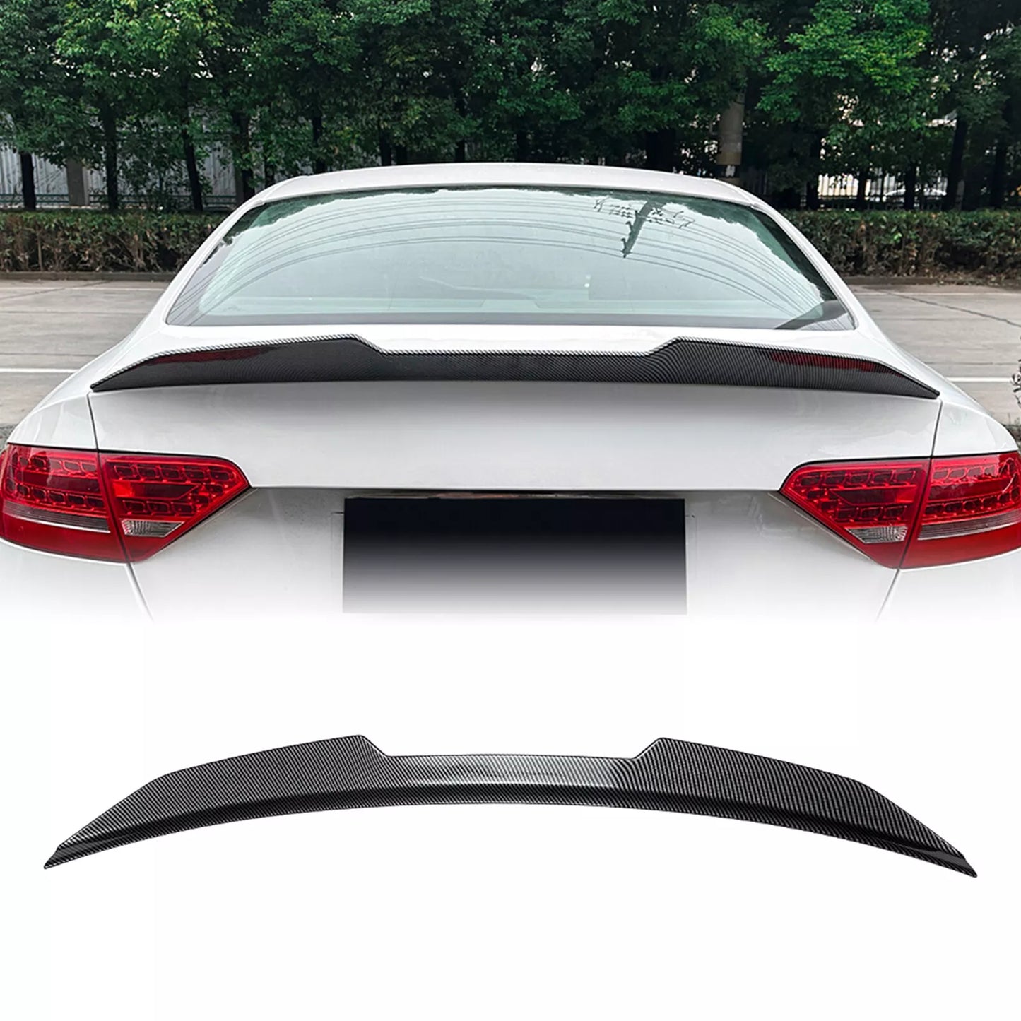 Rear Boot Spoiler Lip for Audi A5 8T Coupe (2007-2016)