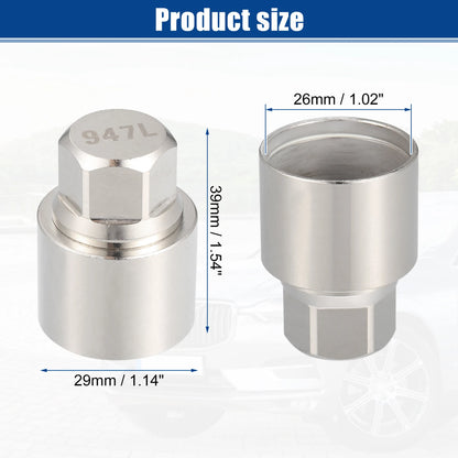 Wheel Lock Lug Nut Anti Theft Socket Key for Volvo