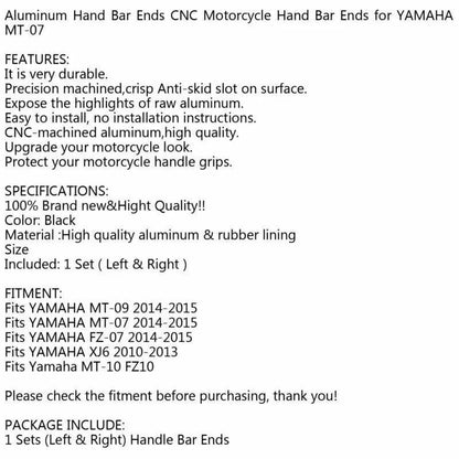 7/8" Aluminum Bar End Weights for Yamaha FZ07 MT07 MT09 (2014-2015)
