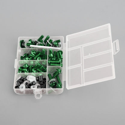 158 Piece Green Aluminium Fairing Screw Trim Bolts Set for F2