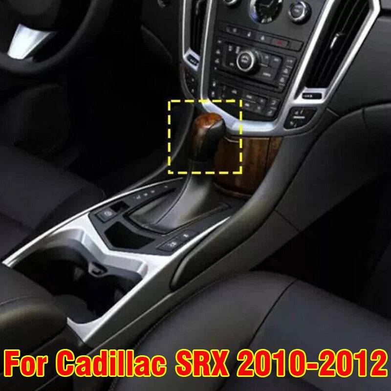 Wood Grain Car Console Gear Shift Knob Cover for Cadillac SRX (2010–2012)