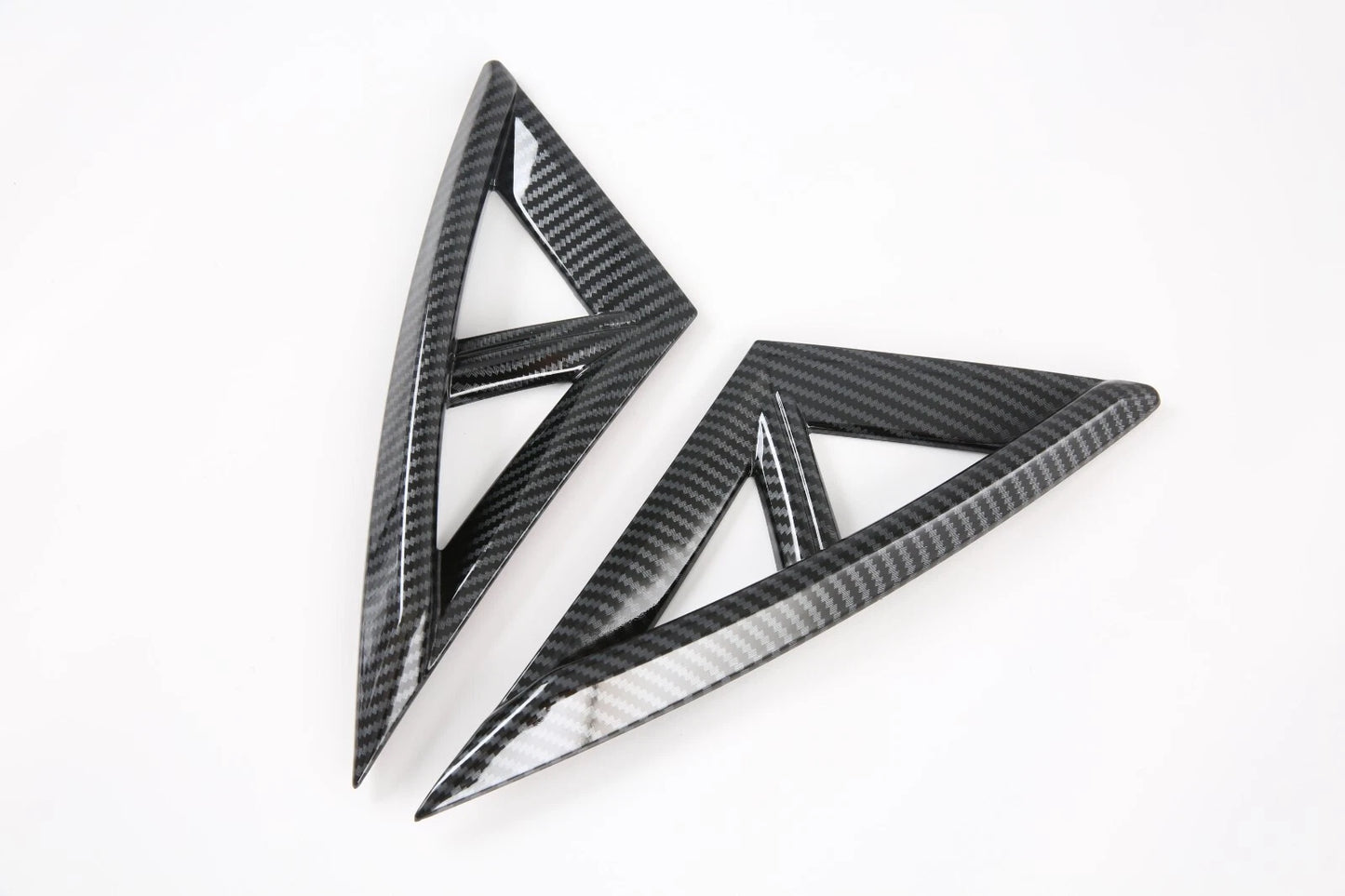 Front Fog Light Lamp Lid Carbon Fiber Cover Trim for Hyundai Elantra (2021-2024)